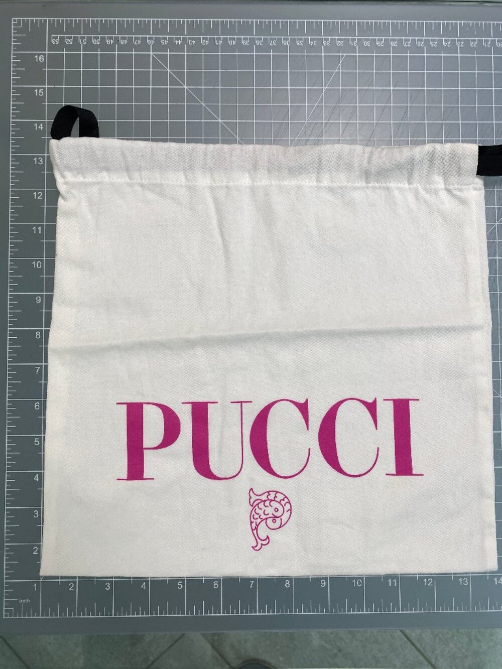 Pucci White Drawstring Dust Bags with Pink Logo 8 Small Bags + 1 Large Bag - Picture 2 of 3